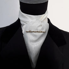 Load image into Gallery viewer, Self Tie Traditional Stock- Ivory Paisley