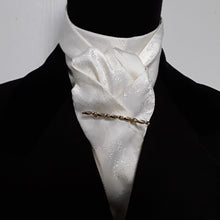 Load image into Gallery viewer, Self Tie Traditional Stock- Ivory Paisley
