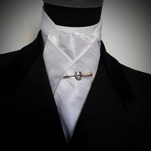 Load image into Gallery viewer, Self Tie Traditional Stock- Ivory Pure Silk