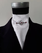 Load image into Gallery viewer, Ready Tied Stock - White Embroidered Cotton