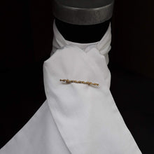 Load image into Gallery viewer, Self Tie Traditional Stock- White Cotton