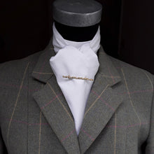 Load image into Gallery viewer, Self Tie Traditional Stock- White Cotton