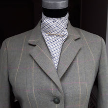 Load image into Gallery viewer, Self Tie Traditional Tattersall Check Stock- Small Blue Check