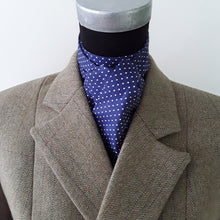 Load image into Gallery viewer, Self Tie Traditional Stock- Navy Pin Dot