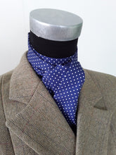 Load image into Gallery viewer, Self Tie Traditional Stock- Navy Pin Dot