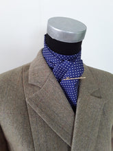Load image into Gallery viewer, Self Tie Traditional Stock- Navy Pin Dot