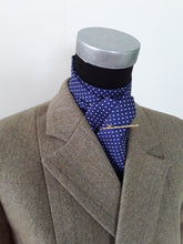 Load image into Gallery viewer, Self Tie Traditional Stock- Navy Pin Dot
