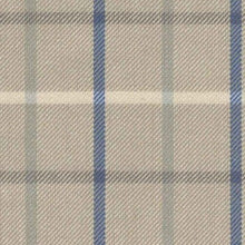 Load image into Gallery viewer, Self Tie Traditional Tattersall Check Stock- Taupe and Blue