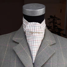 Load image into Gallery viewer, Self Tie Traditional Tattersalls Polo Burgundy Check