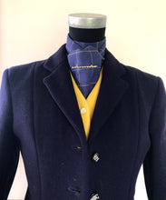 Load image into Gallery viewer, Self Tie Traditional Tattersall Check Stock- Navy Check