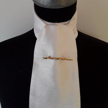 Load image into Gallery viewer, Self Tie Traditional Stock- Ivory Pure Silk

